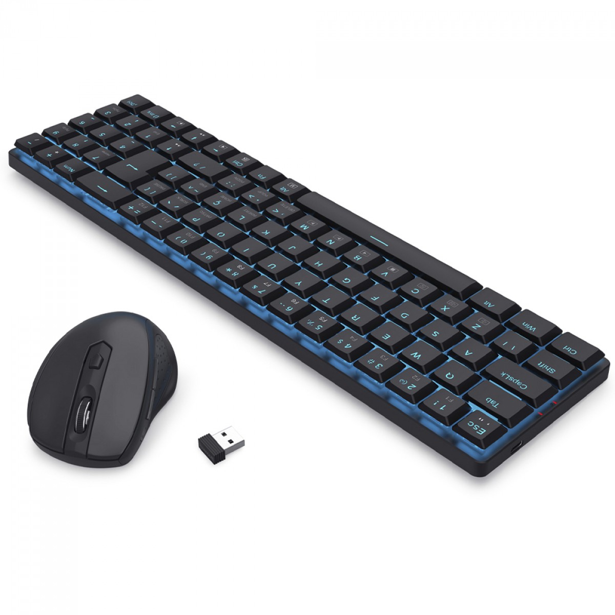 Combo Office Redragon BS-8772, Wireless 2.4G, Teclado e Mouse, Preto
