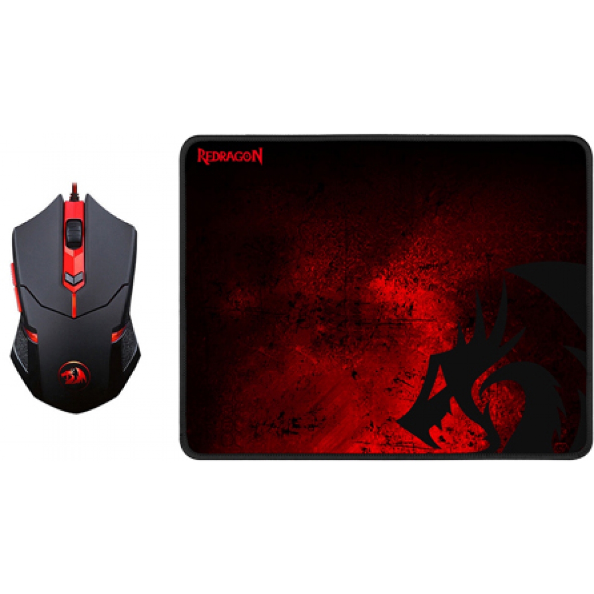 Combo Gamer Redragon Mouse Centrophorus M601 + Mouse Pad Gamer