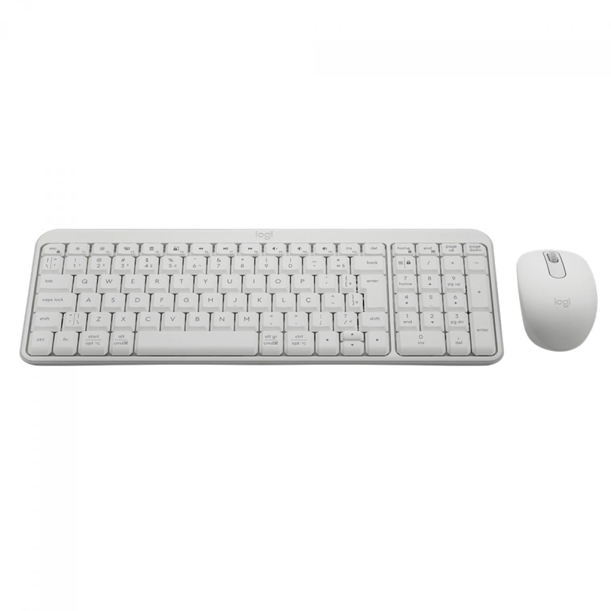 Combo Teclado e Mouse Logitech MK250, ABNT2, Bluetooth, Branco, 920-013517