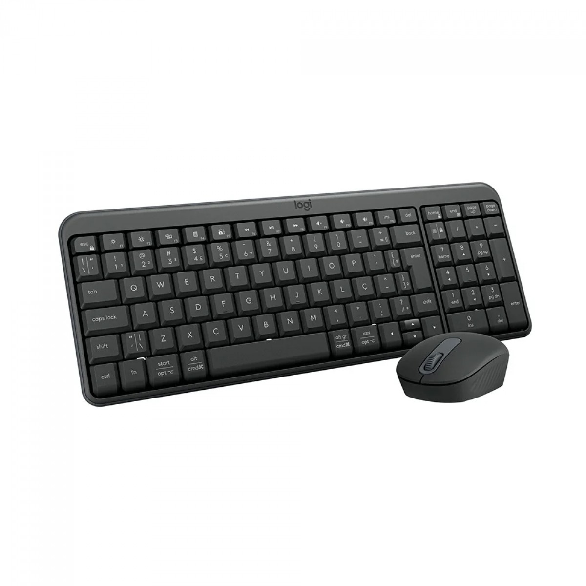 Combo Teclado e Mouse Logitech MK250, ABNT2, Bluetooth, Grafite, 920-013516