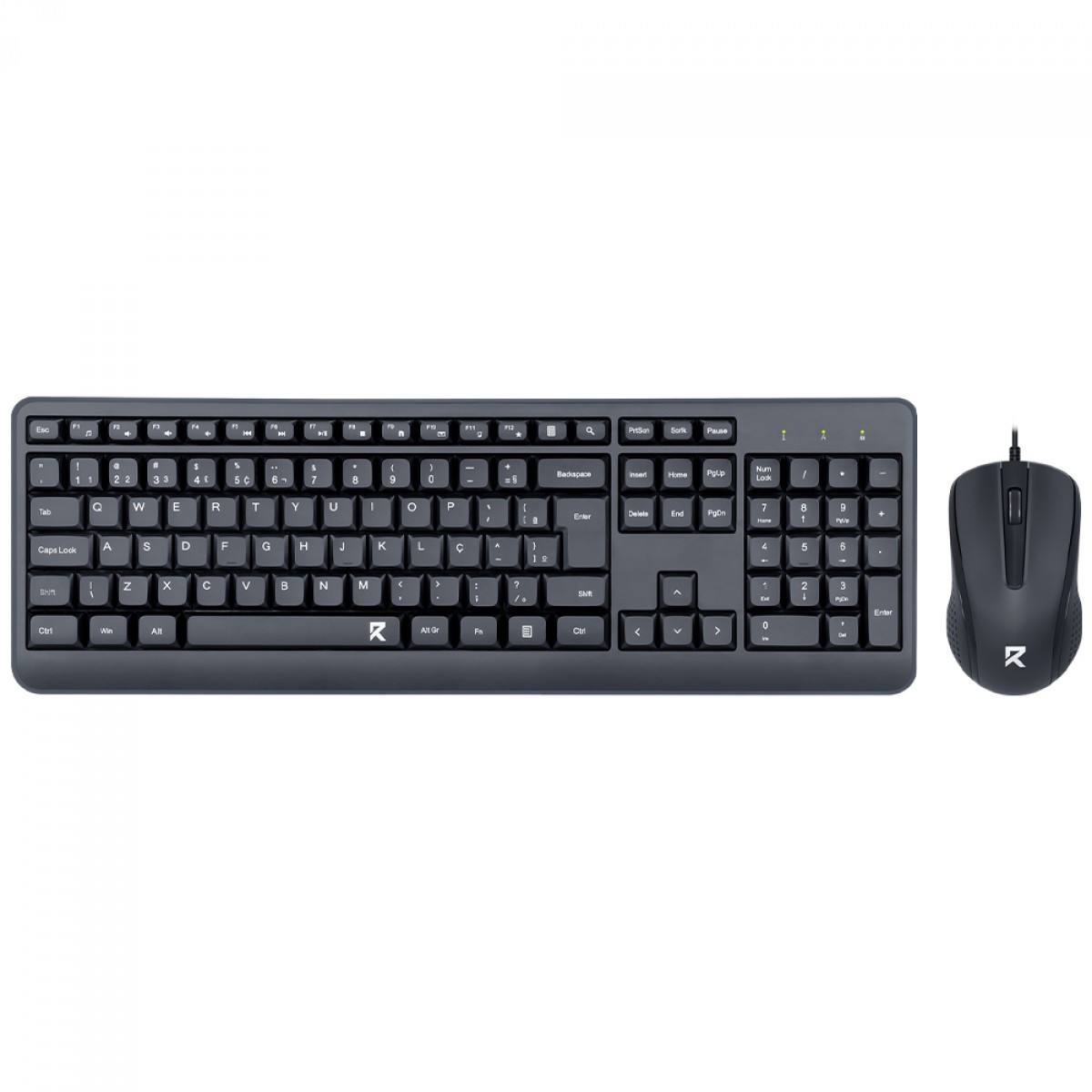 Combo Teclado e Mouse Redragon Office BS-7092, USB, 1200 DPI, Preto