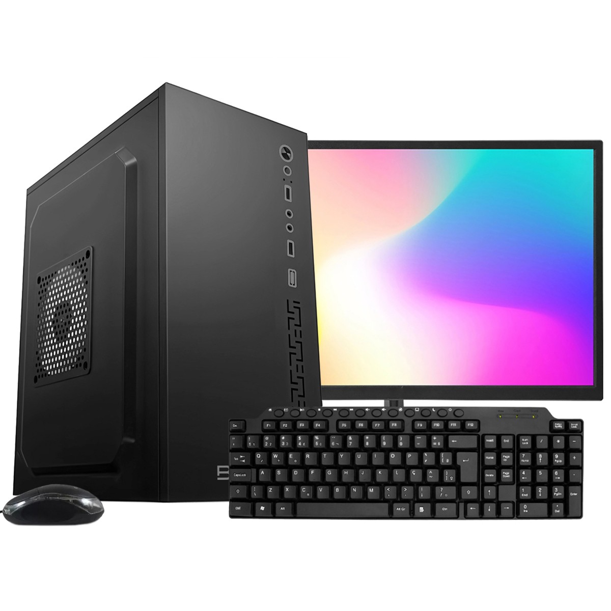 Computador BRX Intel Core i5 6500, 8GB DDR4, SSD 240GB, Windows 10, Monitor 21 Pol, Teclado e Mouse, Preto