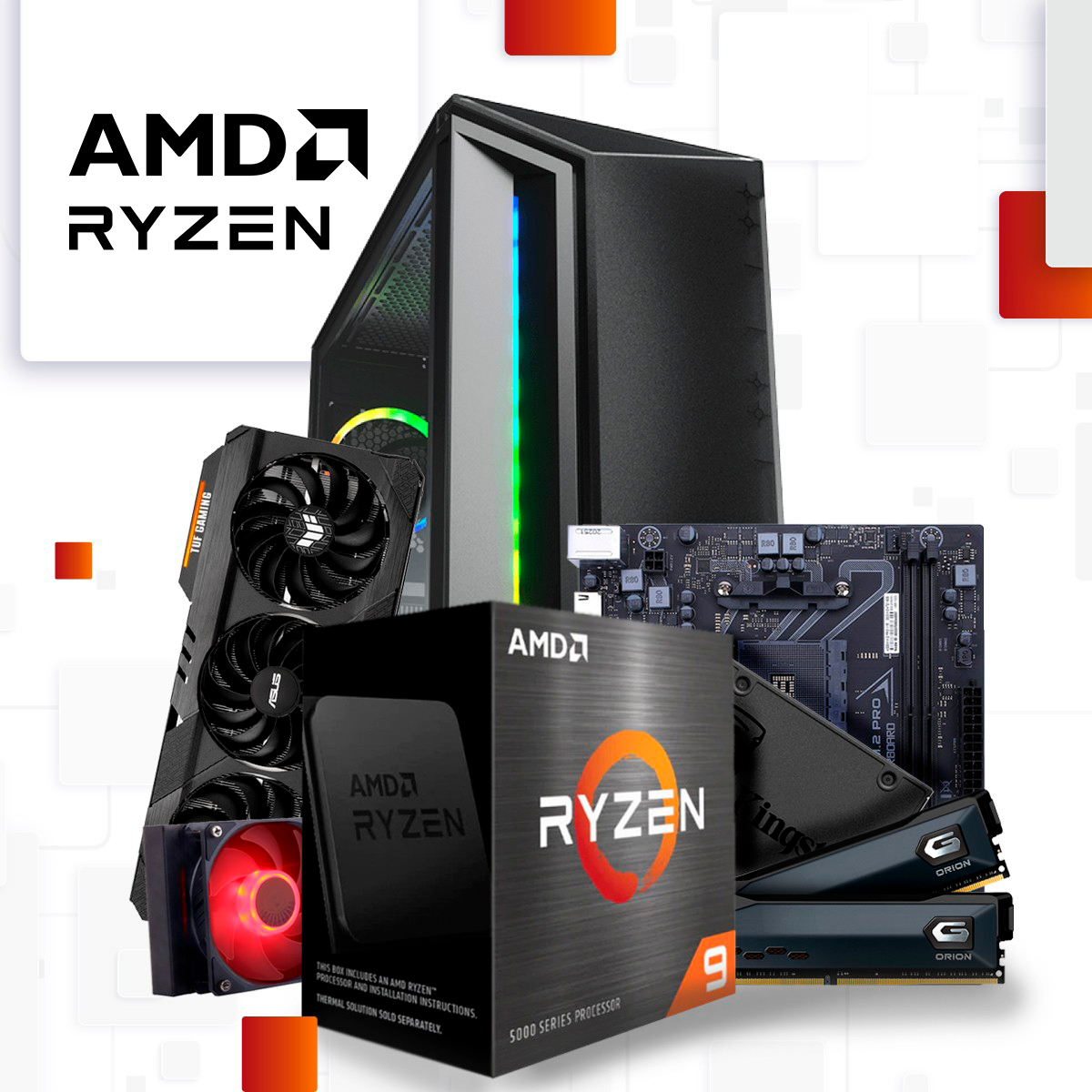 Computador T-Gamer Plataforma AMD Ryzen 3000 (FULL CUSTOM)