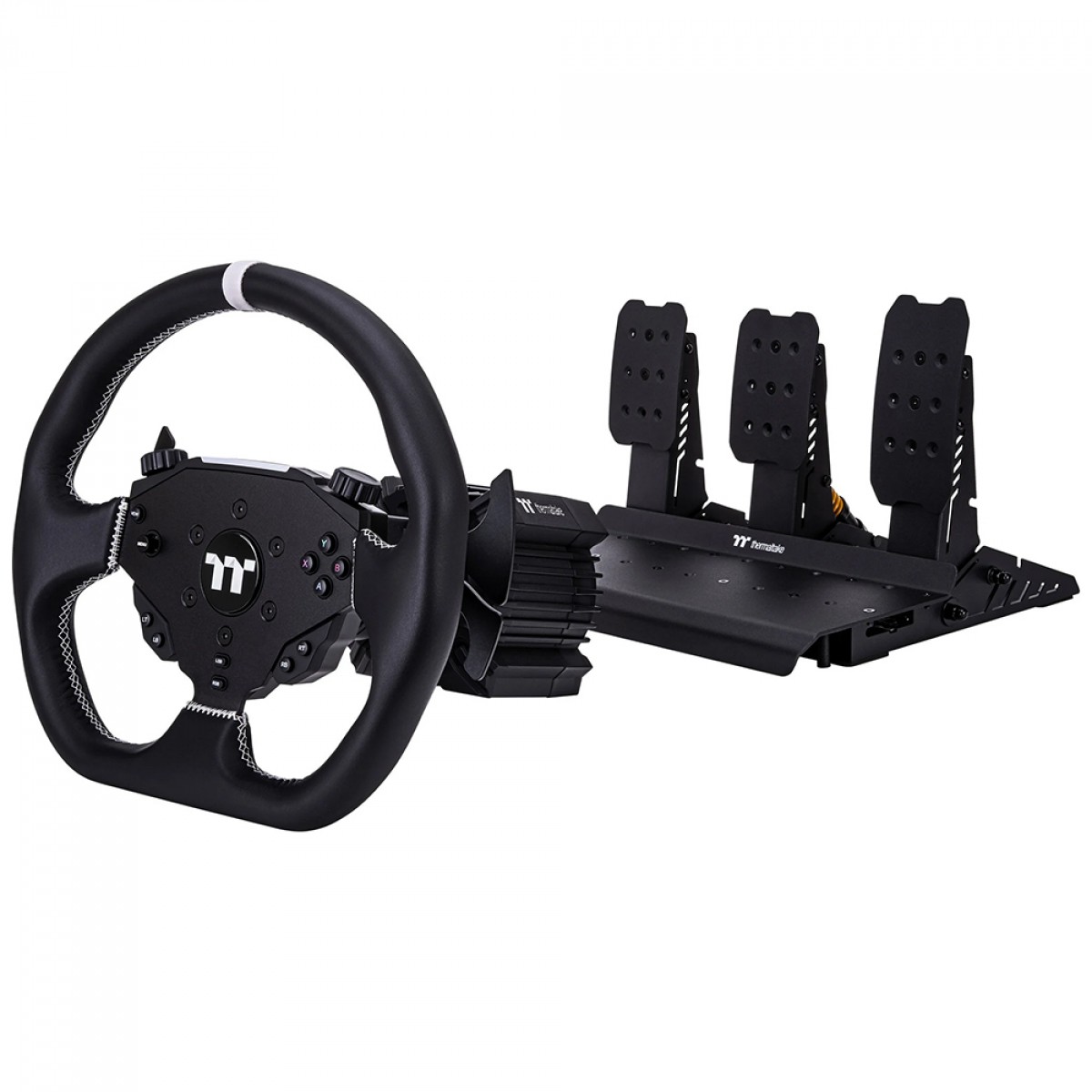 Conjunto Para Simulador Thermaltake G6 Direct Drive, RGB, Com Volante/Pedal/Motor, Preto, GRB-G6D-DGT3BB-01