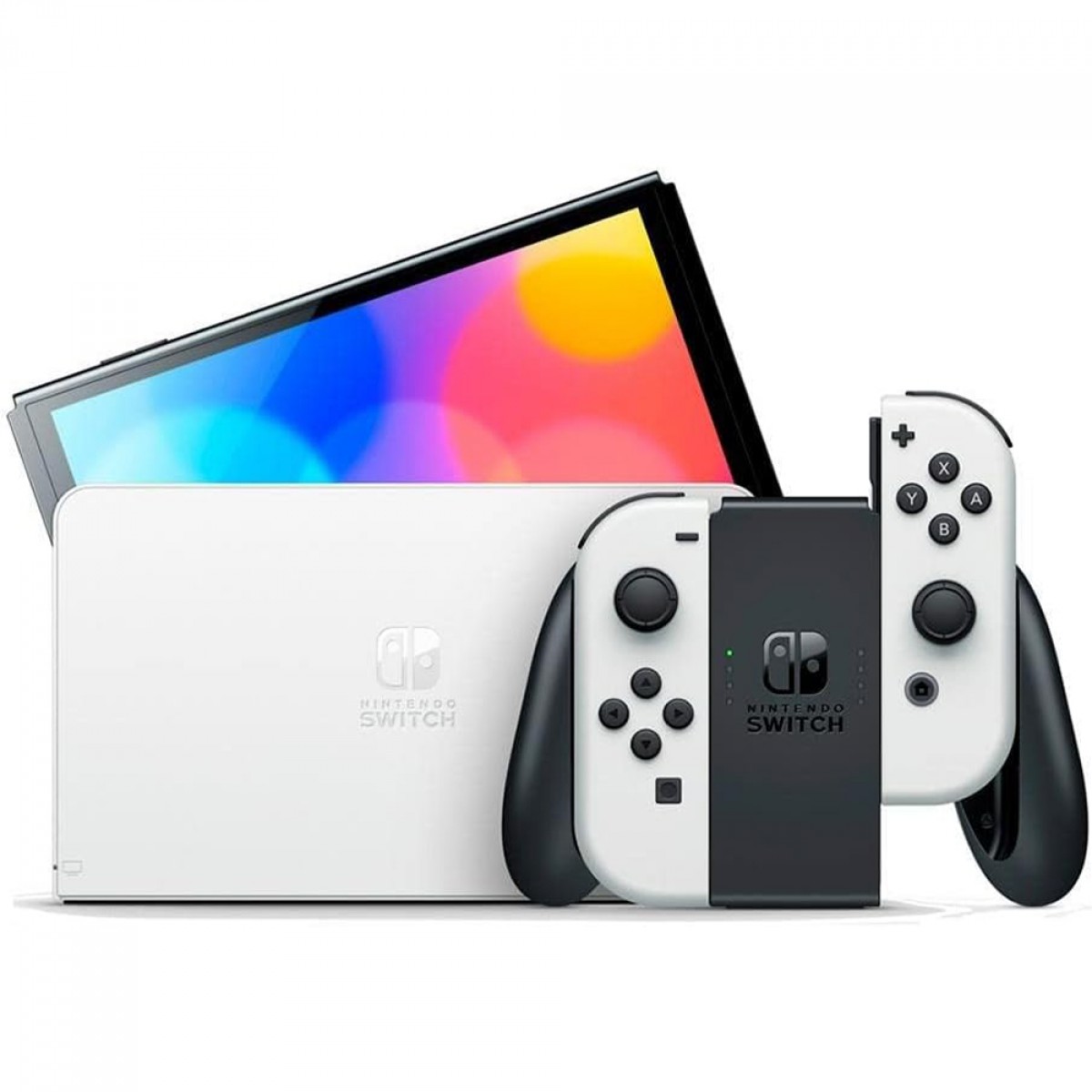 Console Nintendo Switch OLED, 64GB, 1x Joycon, White