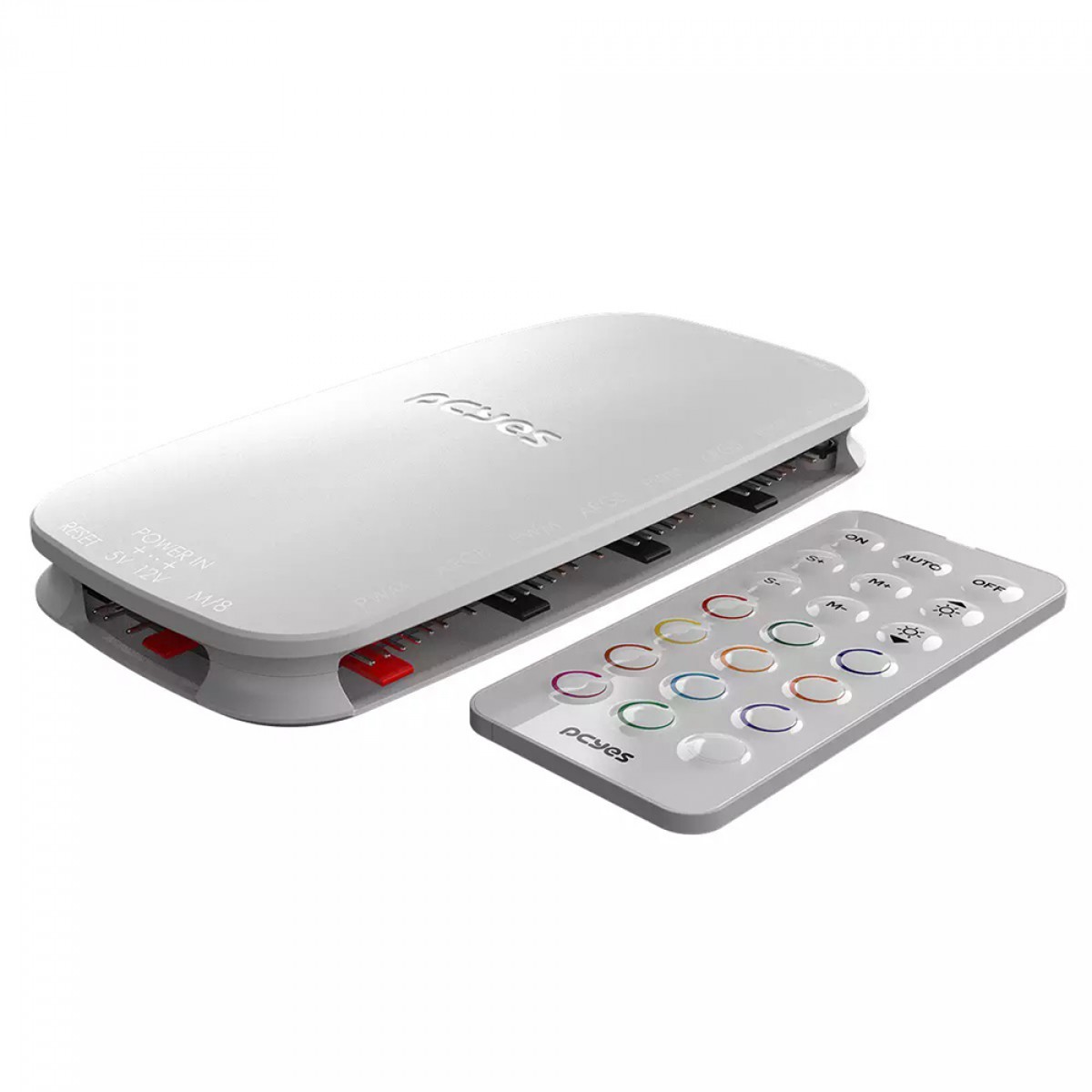 Controlador de Fan PCYES Light Core White Ghost, 9 Portas PWM+ARGB, Branco, PELC9PGBR