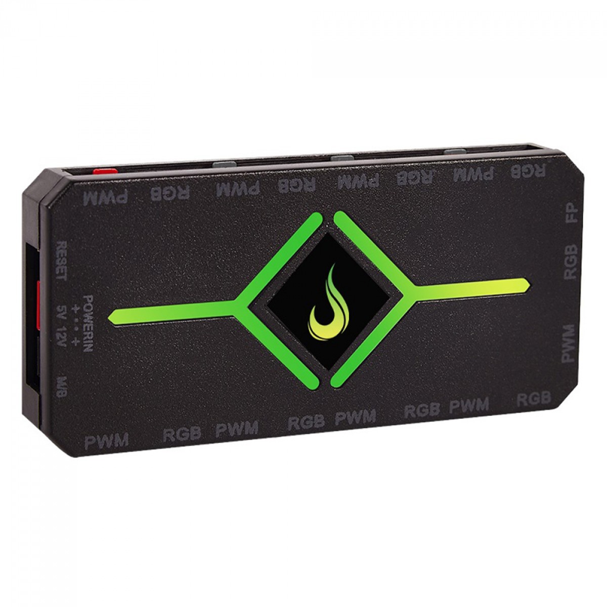 Controladora Rise Mode, RGB, PWM, 4 Pin, 9 Fans, Preto, RM-COPW-RGB