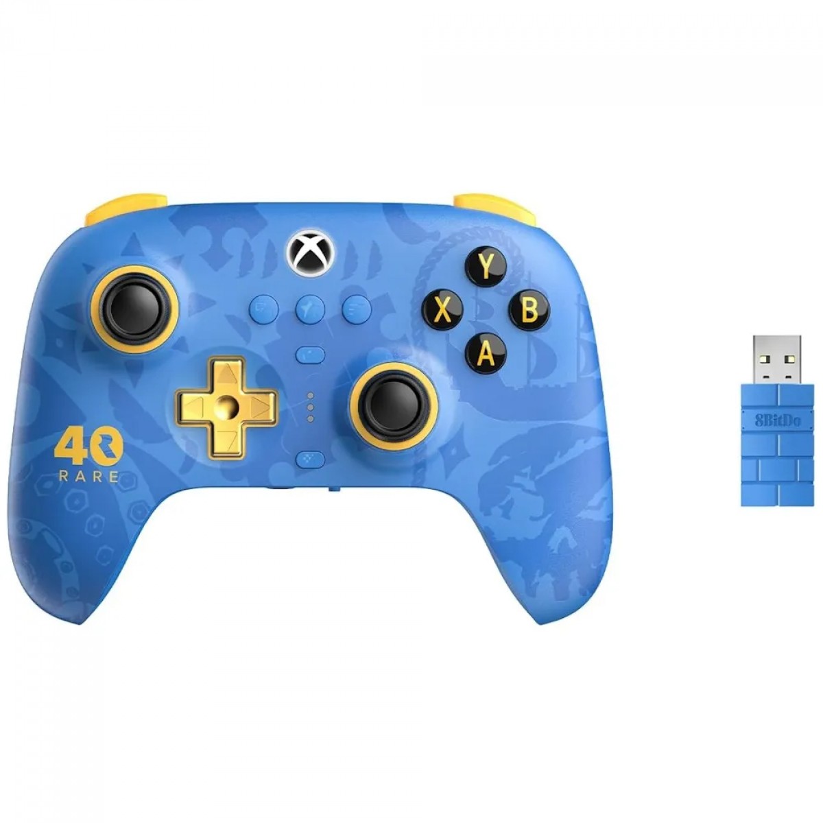 Controle 8BitDo Ultimate 3-Mode Rare Edition, Para Xbox, Android, Windows, Wireless, Azul, 81HB05D