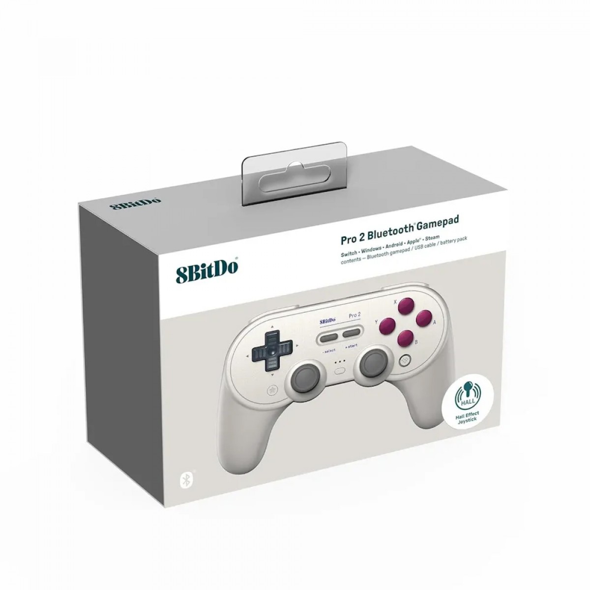 Controle Bluetooth 8BitDo Pro 2 G Classic Hall Edition, Bluetooth/USB, 80GK02