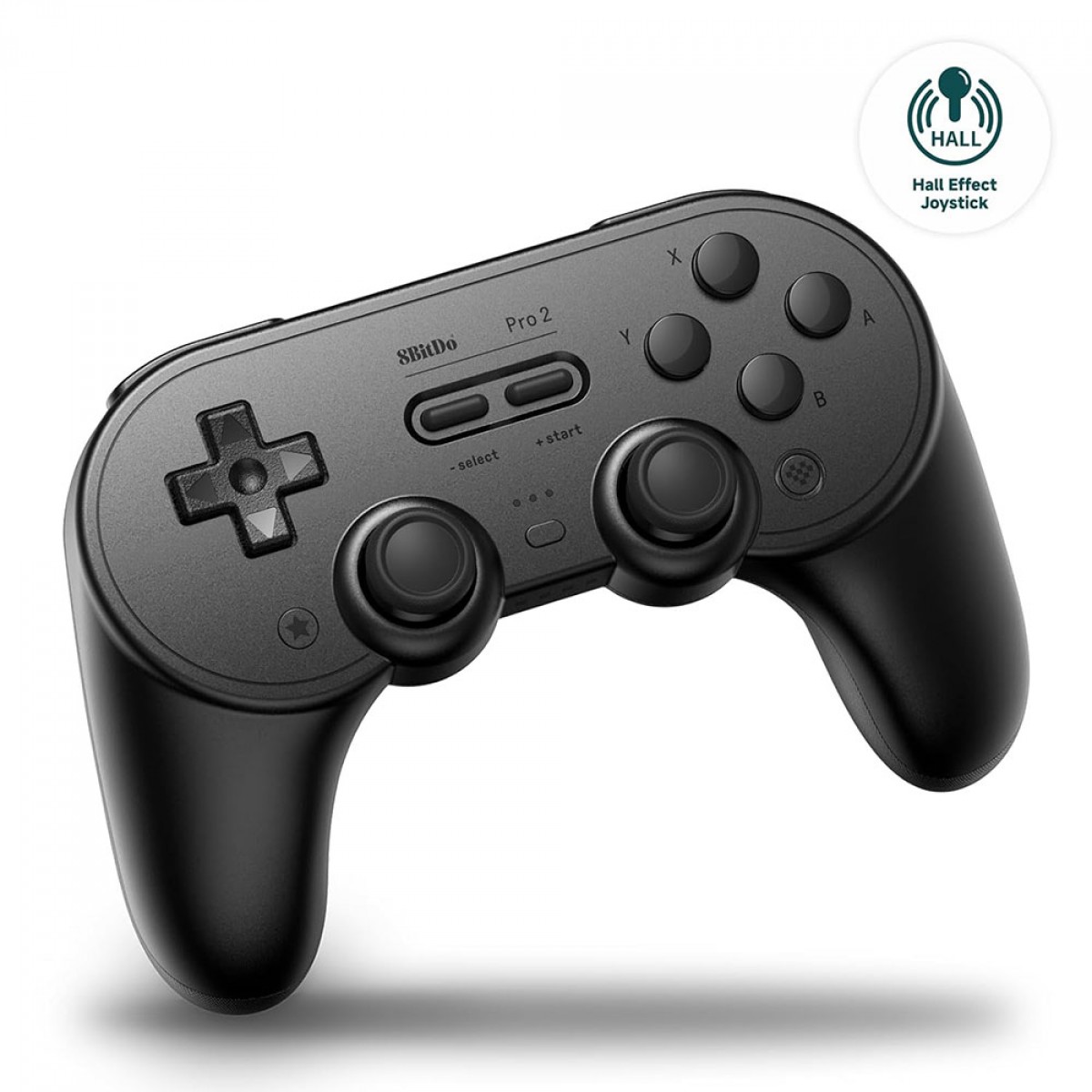 Controle Gamer 8BitDo Pro 2 Hall Edition, Bluetooth, Android, iOS, Switch, Black, 80GJ03