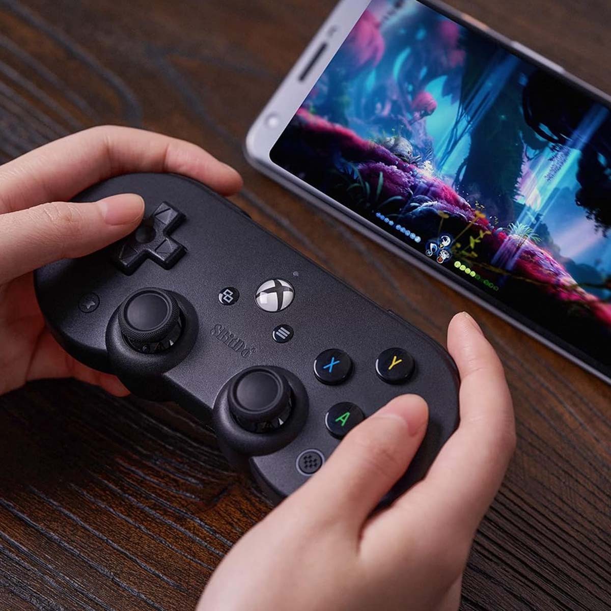 Controle Gamer 8BitDo SN30 PRO, Sem Fio, Bluetooth, Xbox Cloud Gaming, Android, iOS, Black