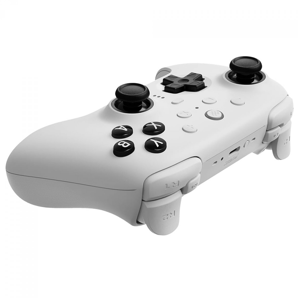 Controle Gamer 8BitDo Ultimate 2, RGB, Bluetooth, Switch/Windows, Hall Effect, Branco, 80ND01