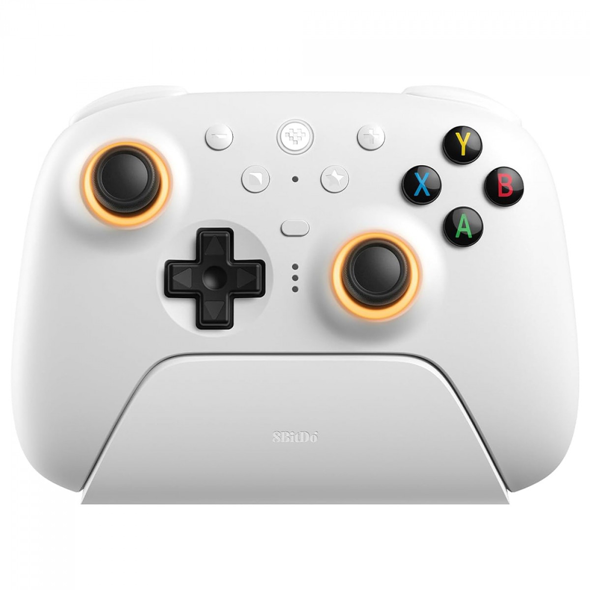 Controle Gamer 8BitDo Ultimate 2, RGB, Wireless, Bluetooth, Windows/Android/iOS, Hall Effect, Branco, 81HE01