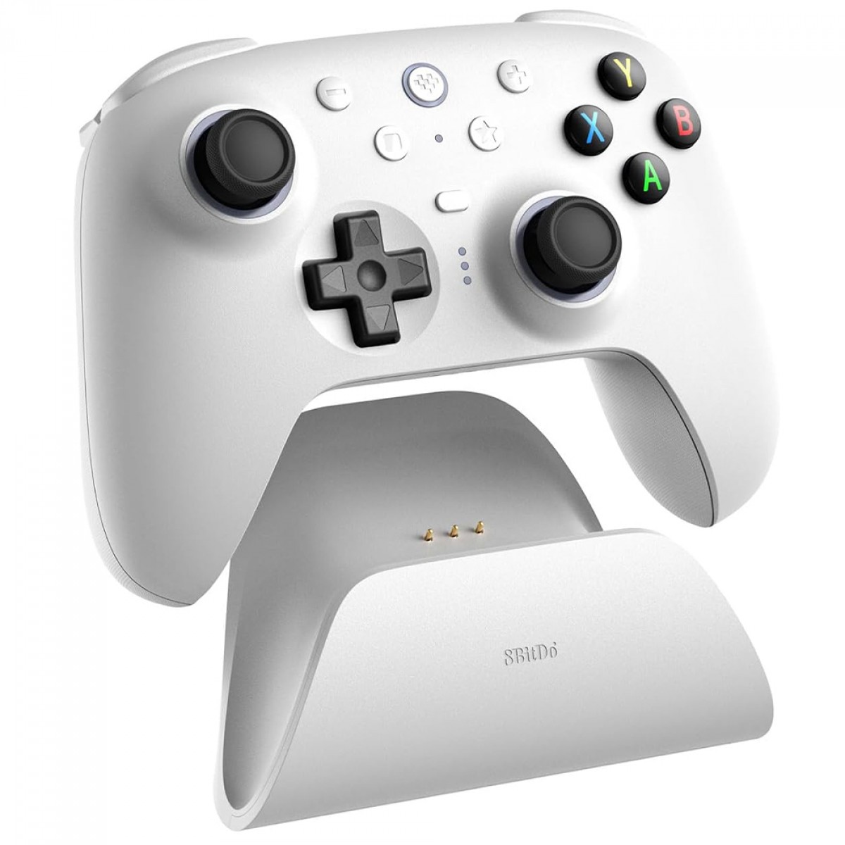 Controle Gamer 8BitDo Ultimate 2, RGB, Wireless, Bluetooth, Windows/Android/iOS, Hall Effect, Branco, 81HE01