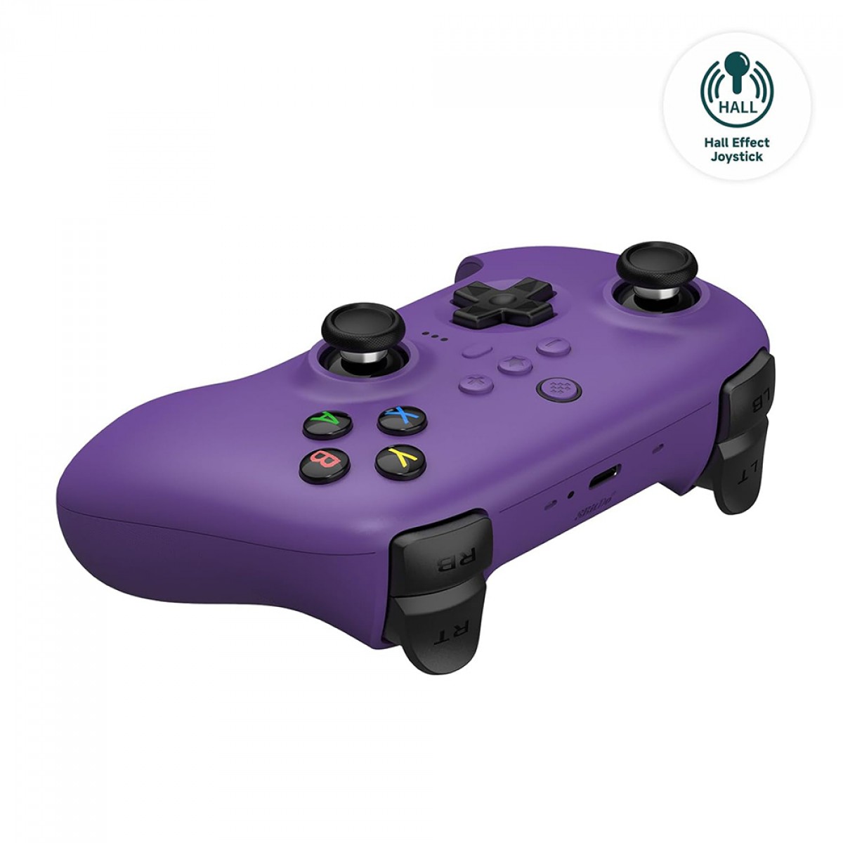 Controle Gamer 8BitDo Ultimate 2.4G Wireless, Bluetooth, Windows, Android, Apple, SteamOS, Hall Effect, Roxo, 81HA09