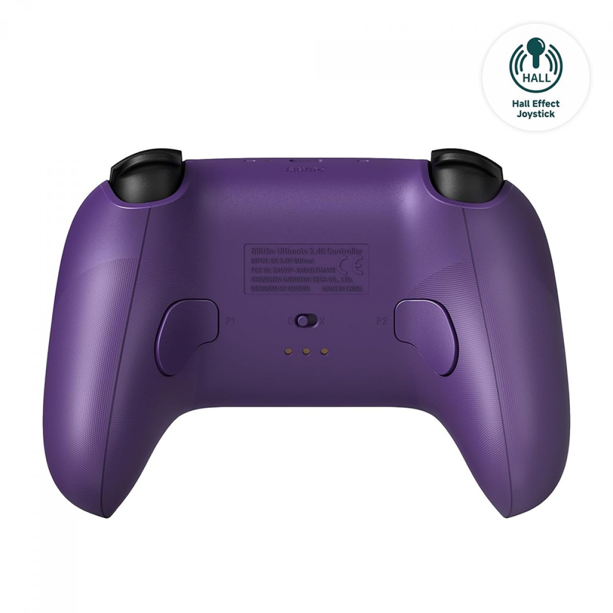Controle Gamer 8BitDo Ultimate 2.4G Wireless, Bluetooth, Windows, Android, Apple, SteamOS, Hall Effect, Roxo, 81HA09