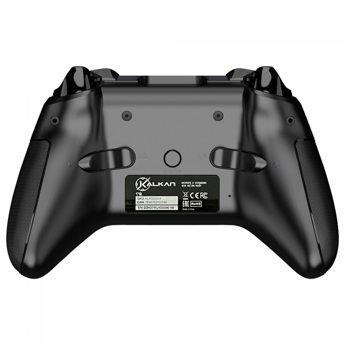 Controle Gamer Kalkan Tyr, RGB, Bluetooth, PC/Android/iOS, Preto, KLK00004