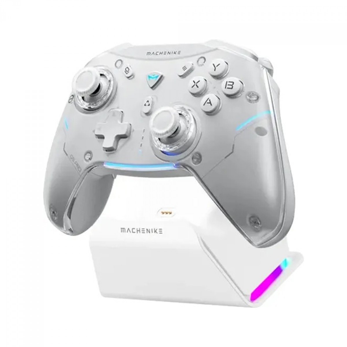 Controle Gamer Machenike G5 Pro Max, Wireless/Bluetooth, Hall Effect, Branco, JJ02GG007