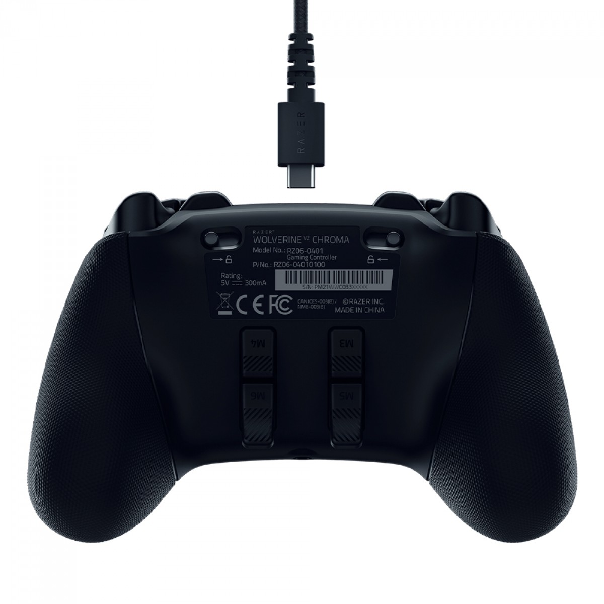 Controle Gamer Razer Wolverine V2, Chroma RGB, Para Xbox e PC, USB, Black, RZ06-04010100-R3U1
