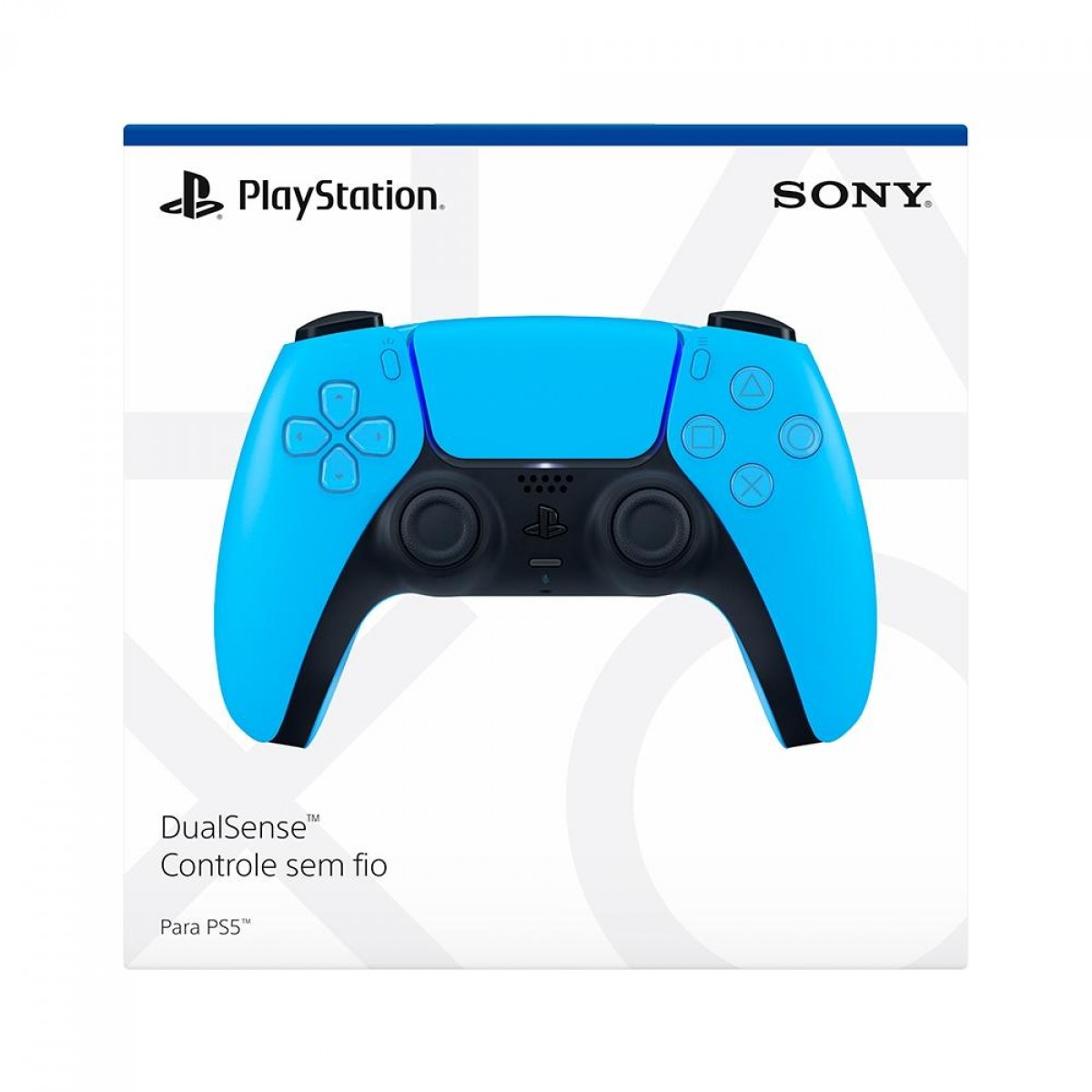 Controle Sony DualSense PS5, Sem Fio, Starlight Blue, 3006454