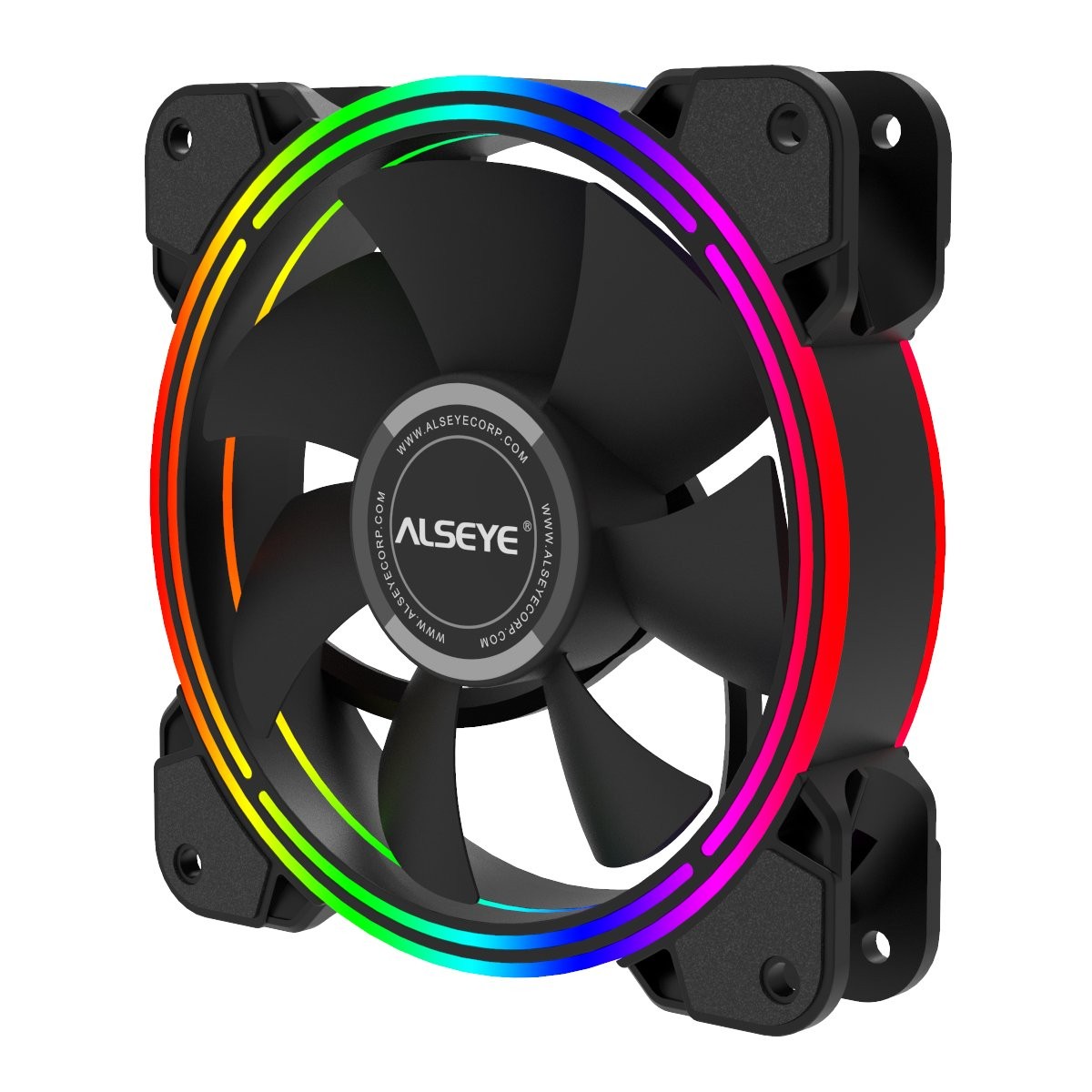 Cooler para Gabinete Alseye Halo 4.0 Black, RGB, 120mm