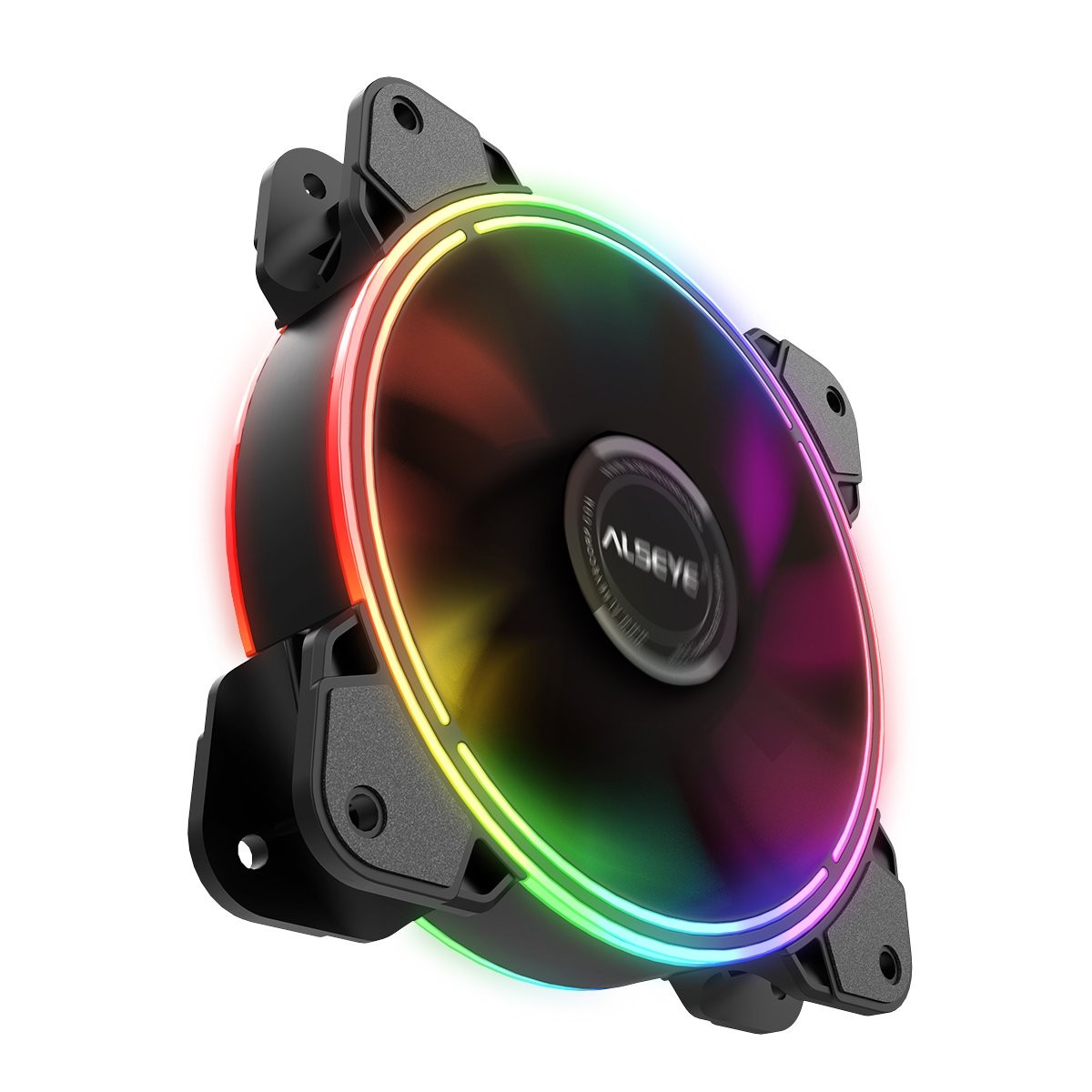 Cooler para Gabinete Alseye Halo 4.0 Black, RGB, 120mm