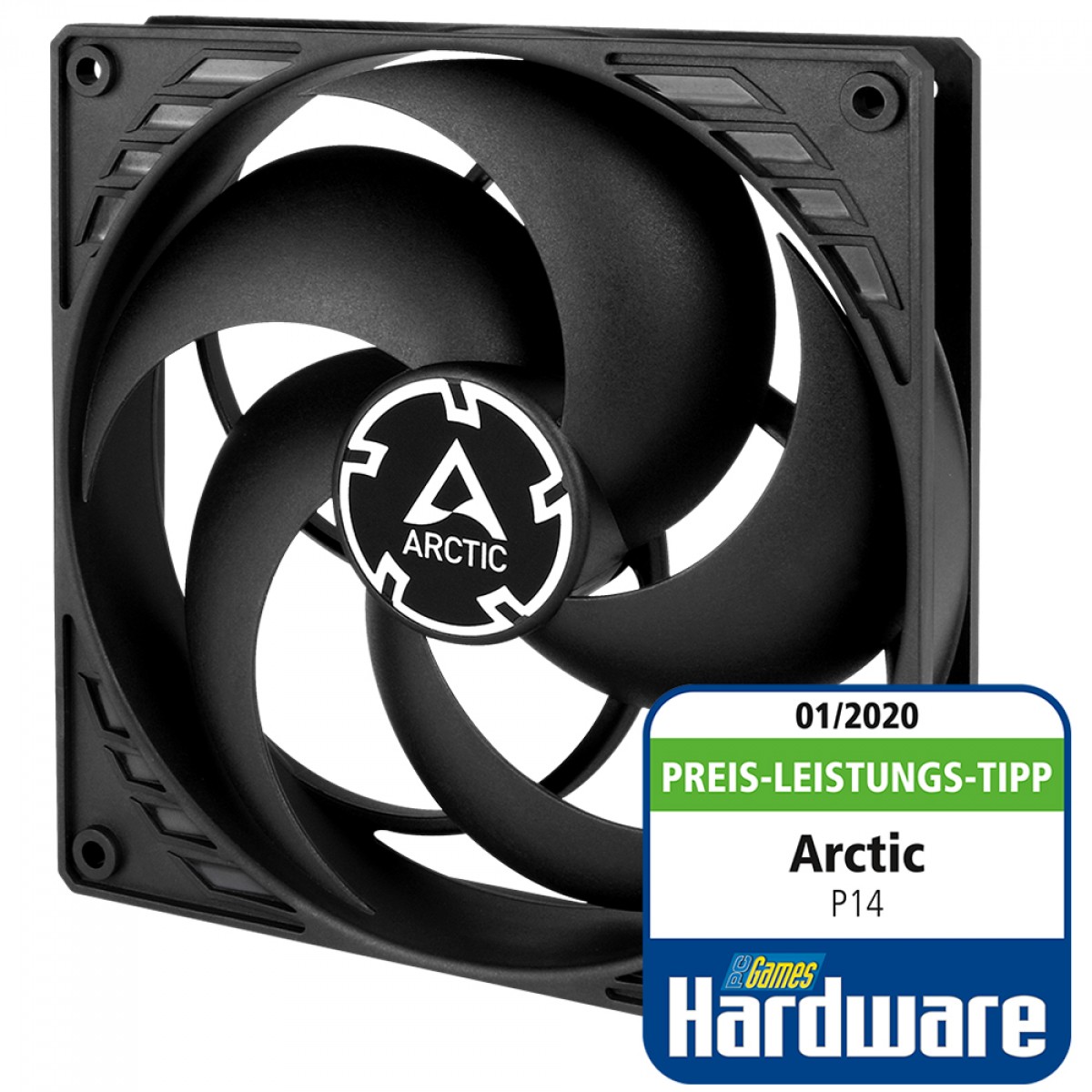 Cooler Para Gabinete Arctic Cooling P14, 140mm, Preto, ACFAN00123A - Open Box