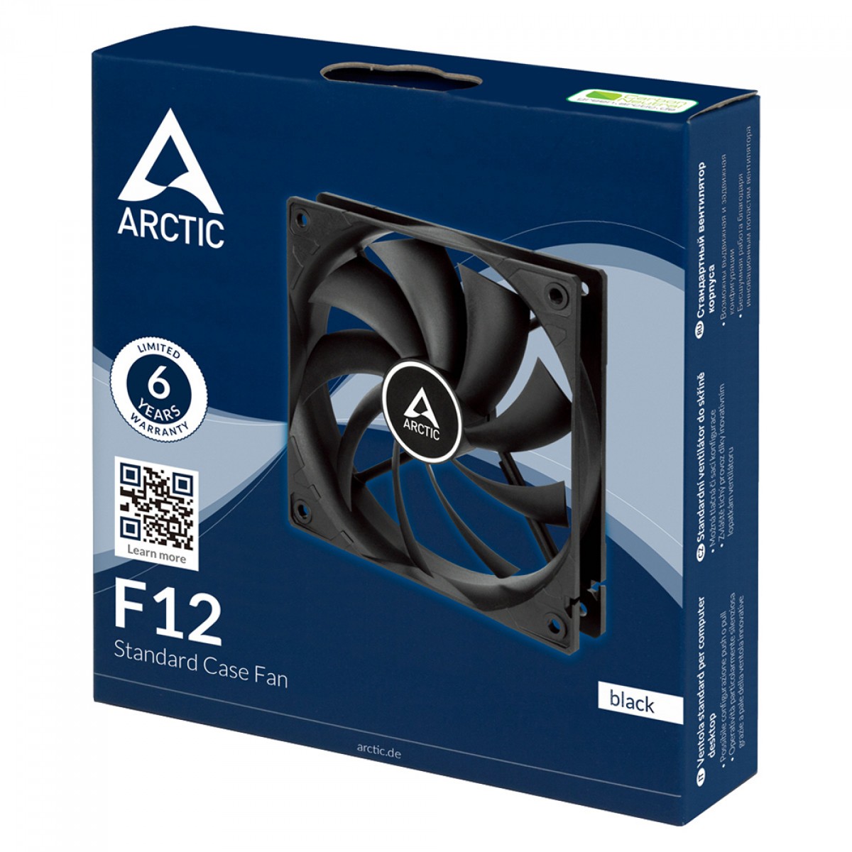 Cooler Para Gabinete Arctic F12, 120mm, Preto, ACFAN00201A