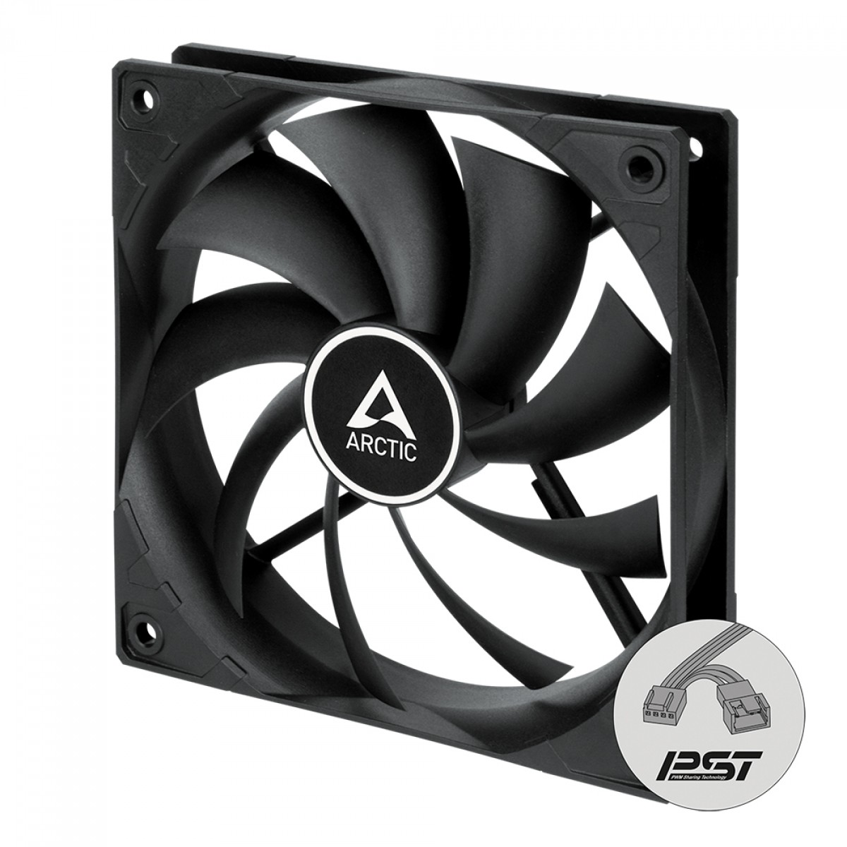 Cooler Para Gabinete Arctic F12 PWM PST, 120mm, Preto, ACFAN00200A