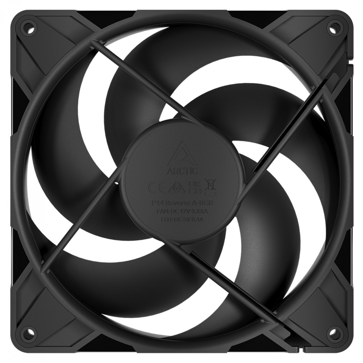 Cooler Para Gabinete Arctic P14 Pro Reverse, 140mm, PWM, Preto, ACFAN00329A