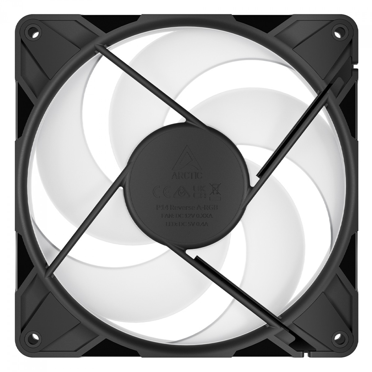 Cooler Para Gabinete Arctic P14 Pro Reverse, ARGB, 140mm, PWM, Preto, ACFAN00323A