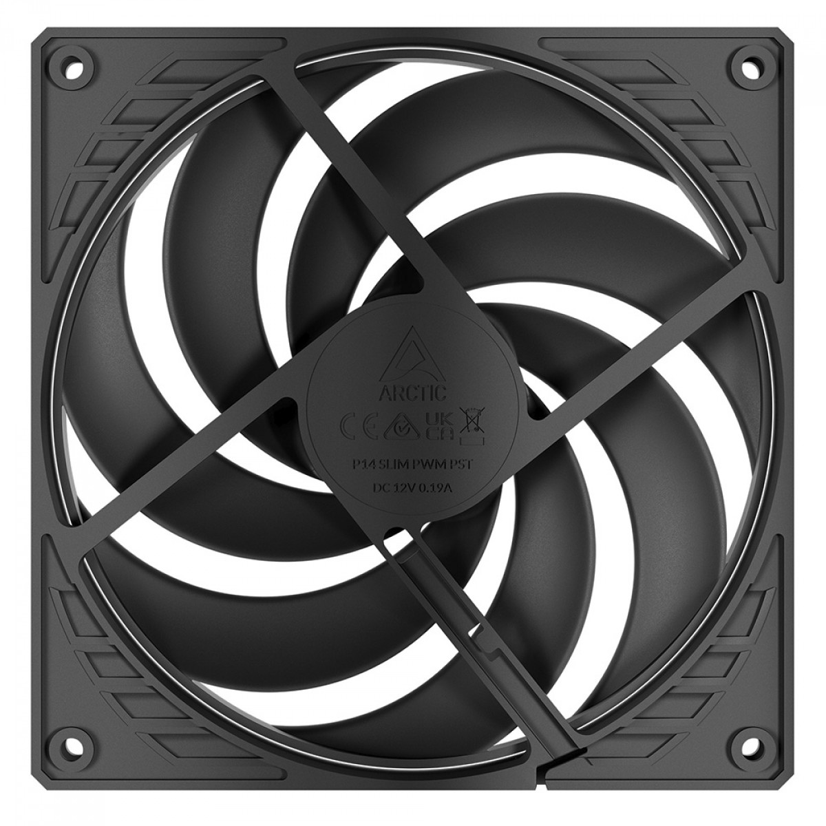 Cooler Para Gabinete Arctic P14 Slim PWM PST, 140mm, Preto, ACFAN00268A - Open Box
