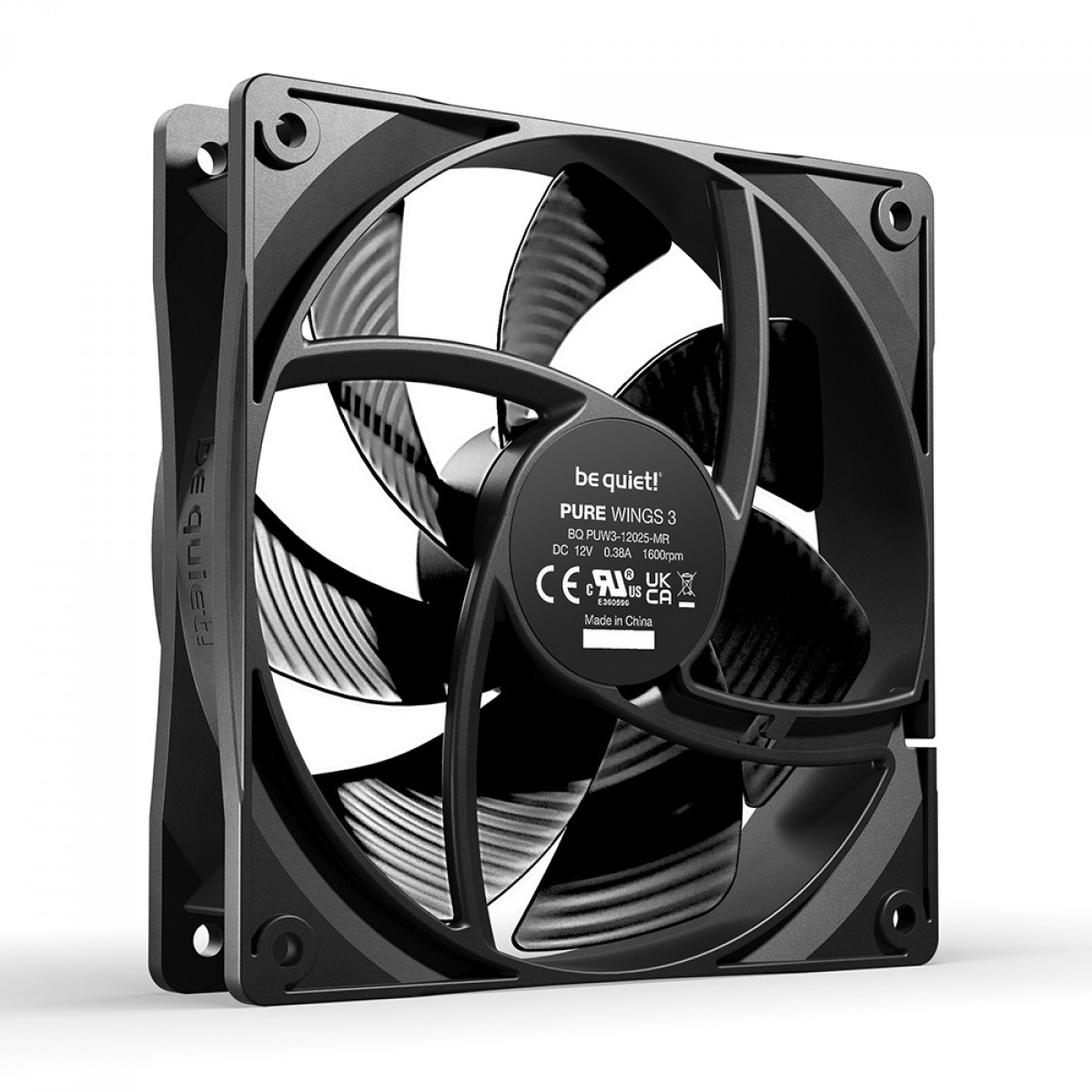 Cooler Para Gabinete Be Quiet Pure Wings 3, 120mm, Black, BL104
