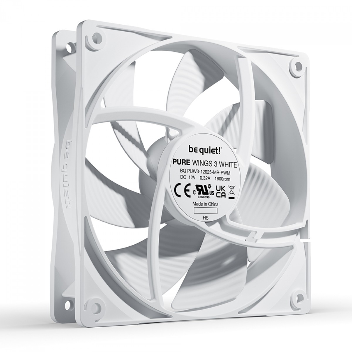 Cooler Para Gabinete Be Quiet Pure Wings 3, 120mm, PWM, White, BL110