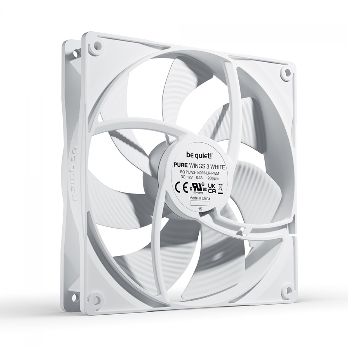 Cooler Para Gabinete Be Quiet Pure Wings 3, 140mm, PWM, White, BL112