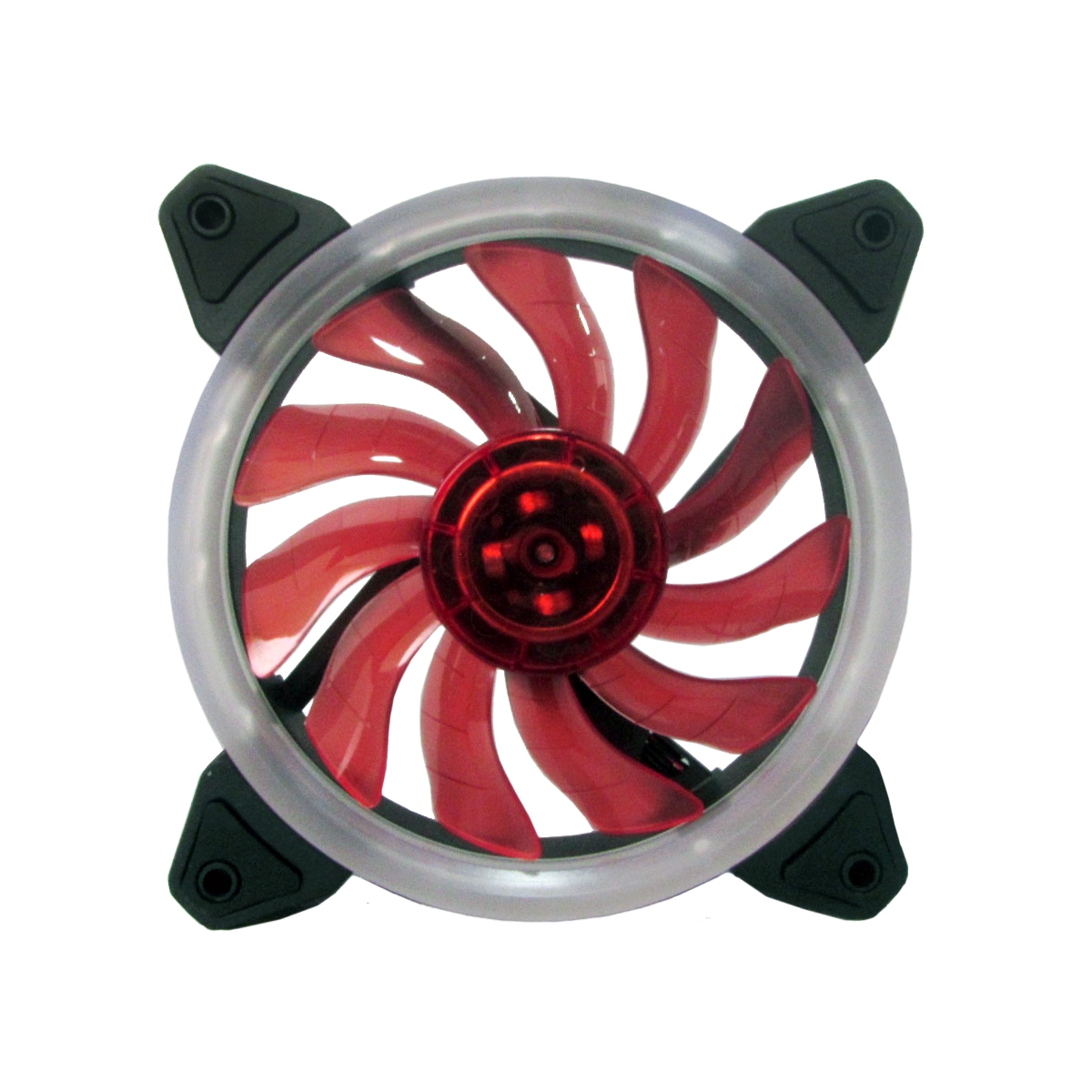 Cooler para Gabinete Bluecase Gamer Ring, LED Red 120mm, BFR-05R