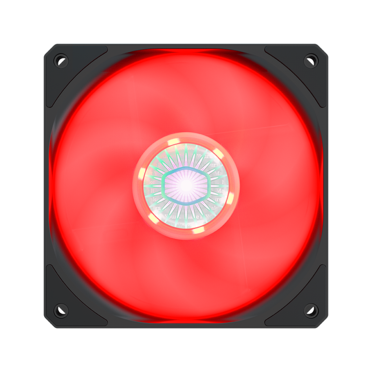 Cooler para Gabinete, Cooler Master, SickleFlow MasterFan MF120 Halo, Red, 120mm, 1800RPM, MFX-B2DN-18NPR-R1