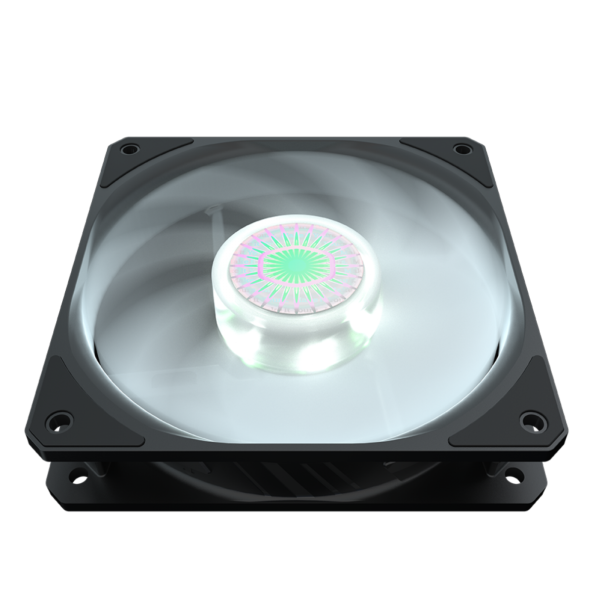 Cooler para Gabinete, Cooler Master, SickleFlow MasterFan MF120 Halo, White, 120mm, 1800RPM, MFX-B2DN-18NPW-R1