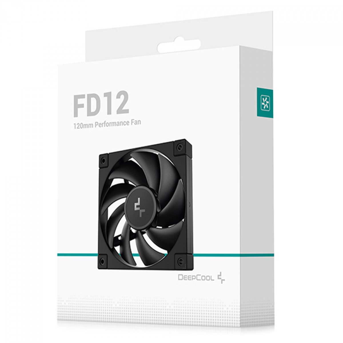 Cooler Para Gabinete DeepCool FD12, 120mm, PWM, Preto, R-FD12-BKNPN1-G