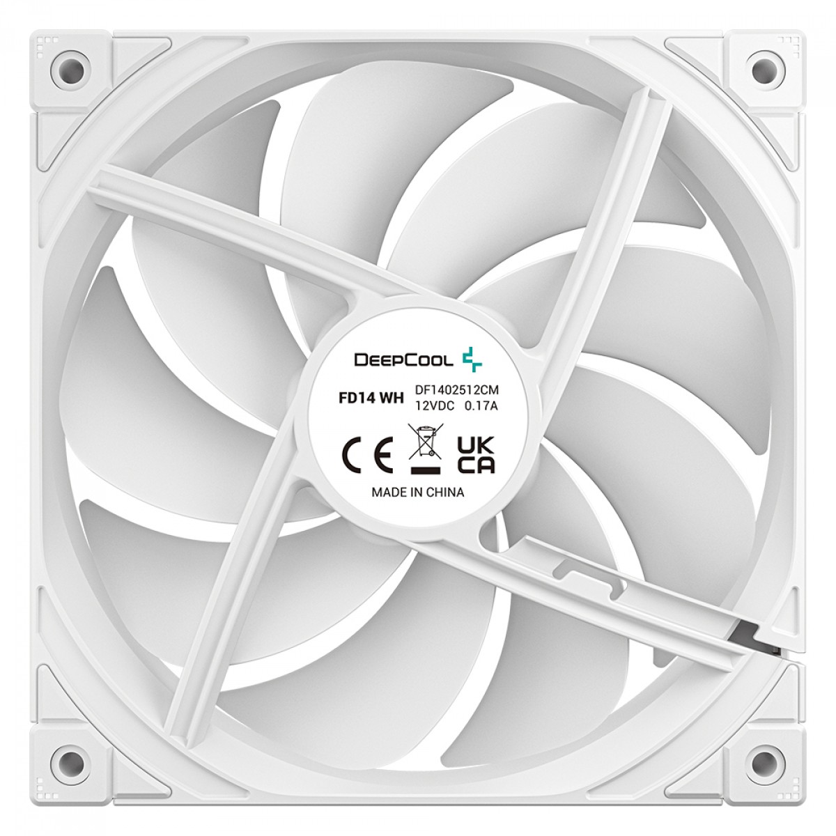 Cooler Para Gabinete DeepCool FD14 WH, 140mm, PWM, Branco, R-FD14-WHNPN1-G