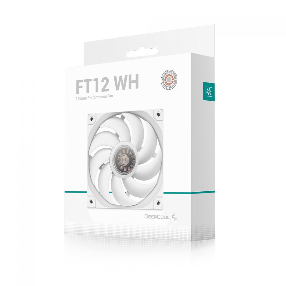 Cooler Para Gabinete DeepCool FT12 WH, 120mm, PWM, Branco, R-FT12-WHWPN1-G