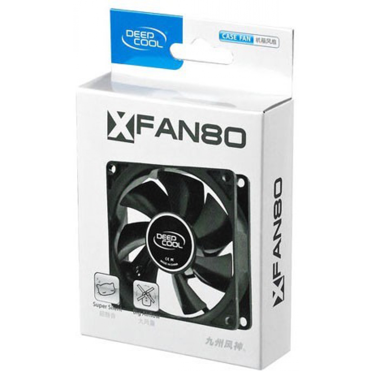 Cooler para Gabinete Deepcool XFAN 80, 80mm, DP-FDC-XF80