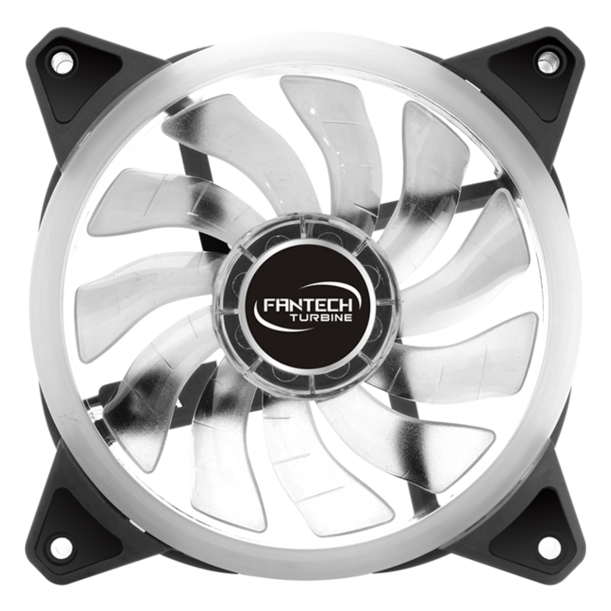 Cooler para Gabinete Fantech Turbine, Rainbow, Black, 120mm, FC124