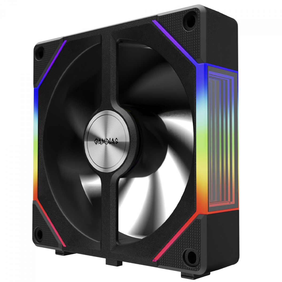 Cooler Para Gabinete Gamdias Aeolus P2-1201, ARGB, 120mm, PWM, Preto