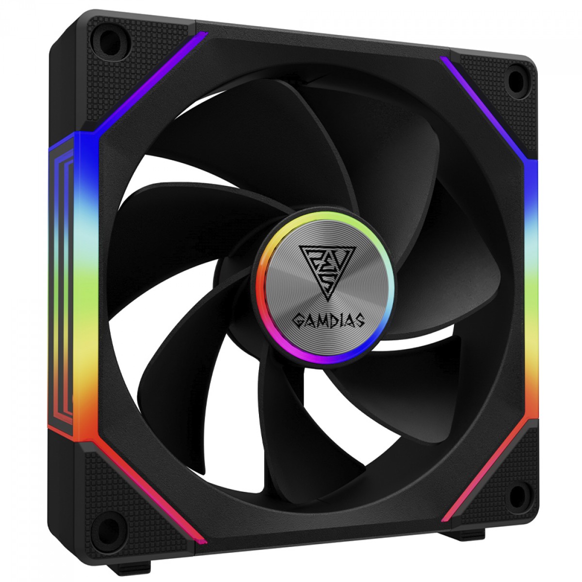 Cooler Para Gabinete Gamdias Aeolus P2-1201, ARGB, 120mm, PWM, Preto