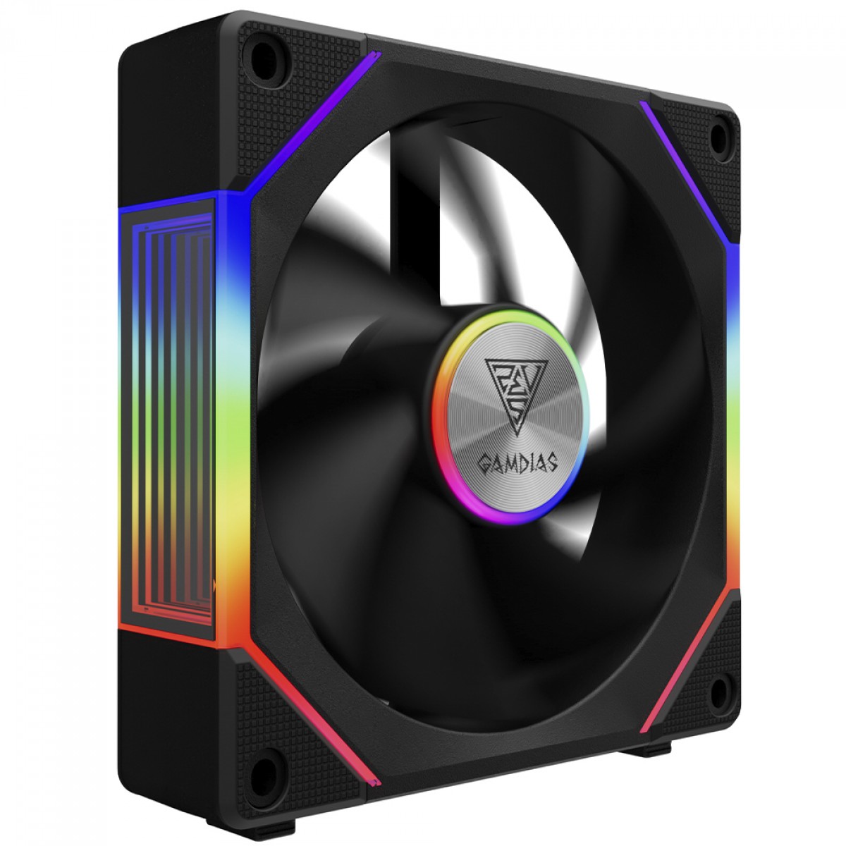 Cooler Para Gabinete Gamdias Aeolus P2-1201, ARGB, 120mm, PWM, Preto