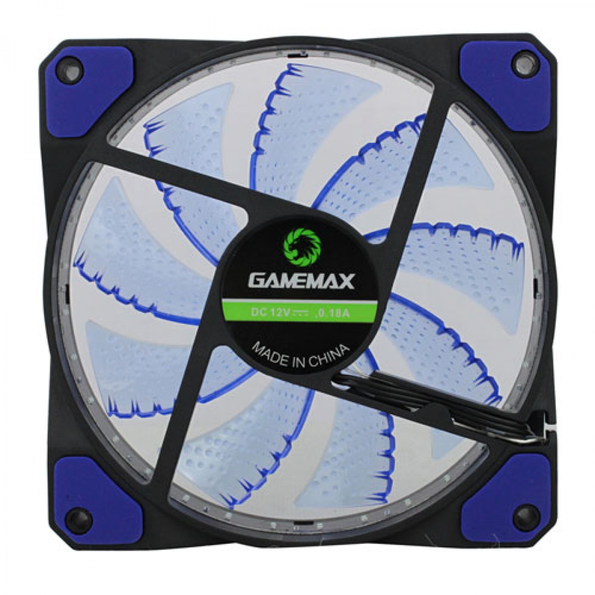 Cooler Para Gabinete Gamemax GF12B, LED Blue 120mm 