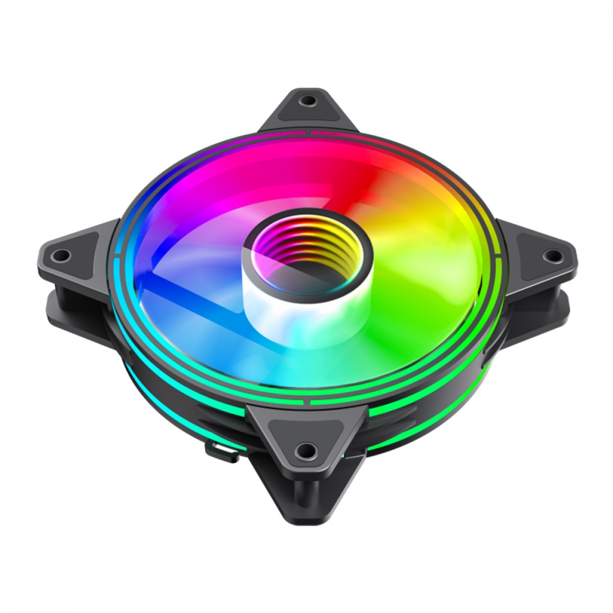 Cooler Para Gabinete Gamemax Rainbow, ARGB, 120mm, FN-12RAINBOW-Q-INFINITY
