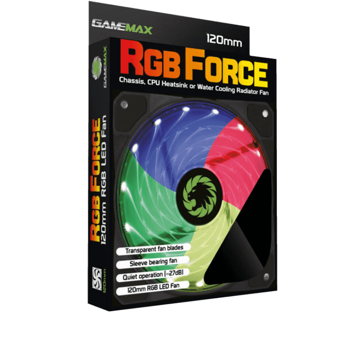 Cooler para Gabinete Gamemax RGB FORCE, RGB , 120mm, GMX-12RGB