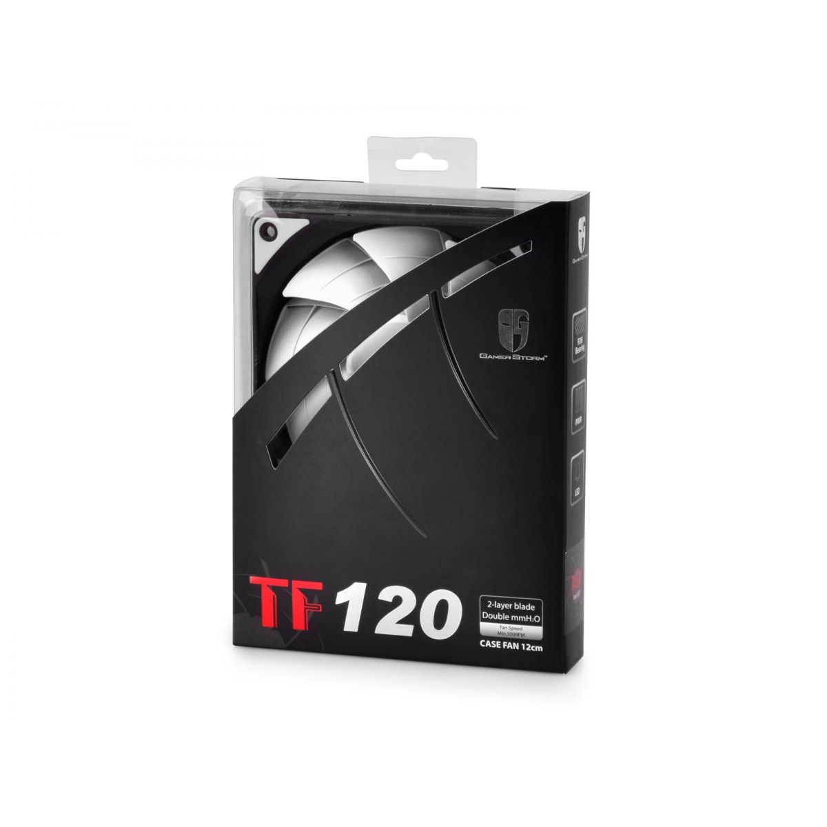 Cooler para Gabinete Gamer Storm Deepcool, LED White 120mm, DPGS-FTF-TF120WW